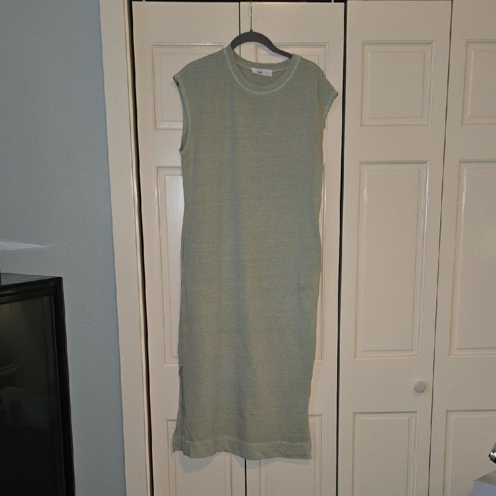 TALULAH Soft Green Knit Dress,%100 Cotton, Purchased @ Nordstroms. Wore 1x - Picture 2 of 15